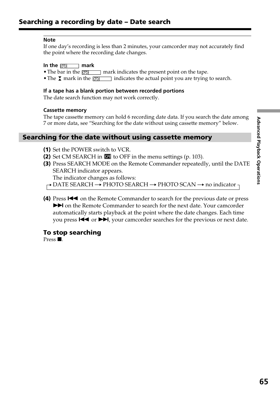 Sony DCR-TRV30 User Manual | Page 65 / 188