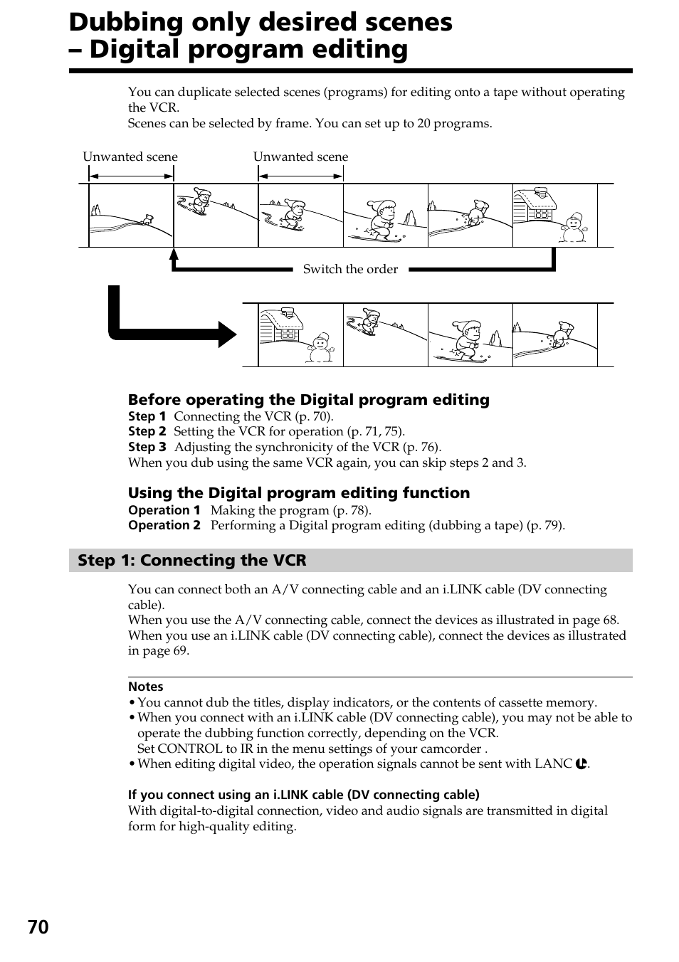 Sony DCR-TRV30 User Manual | Page 70 / 188