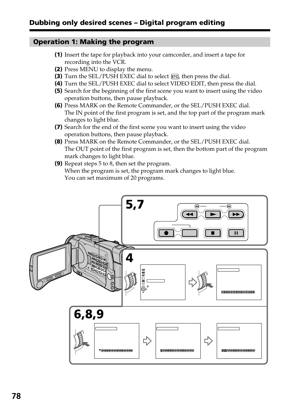 Sony DCR-TRV30 User Manual | Page 78 / 188