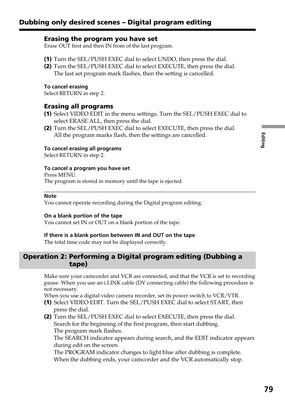 Sony DCR-TRV30 User Manual | Page 79 / 188
