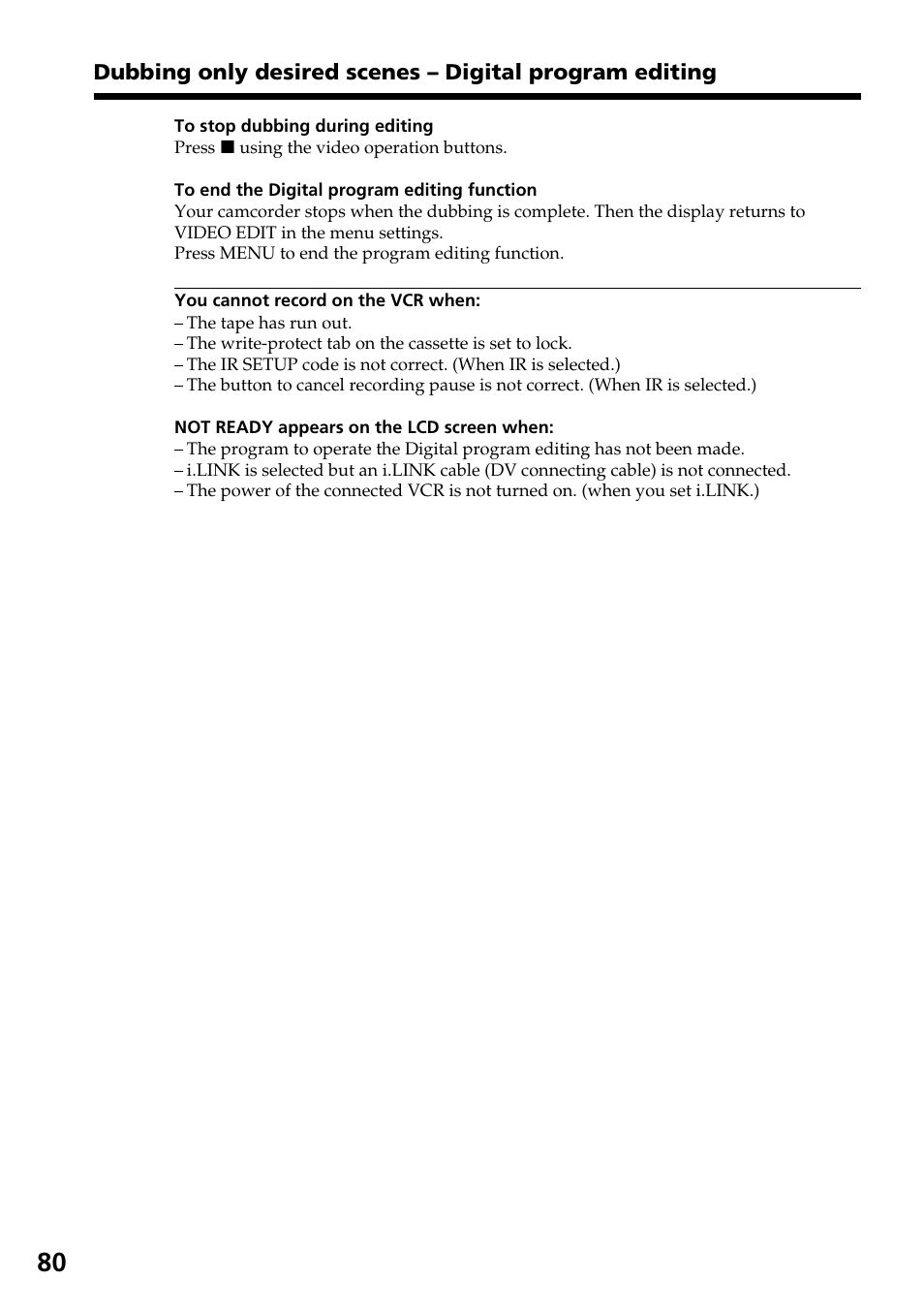 Sony DCR-TRV30 User Manual | Page 80 / 188