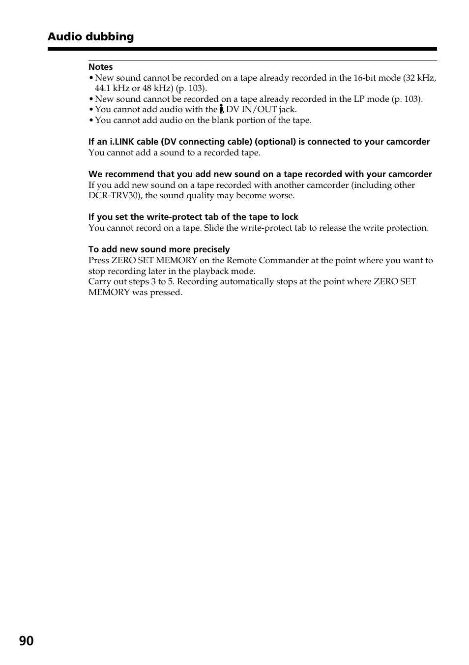 Sony DCR-TRV30 User Manual | Page 90 / 188