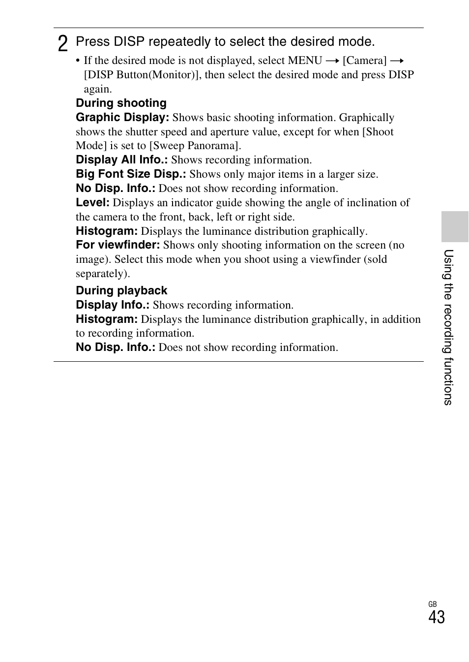 Sony NEX-5T User Manual | Page 43 / 104