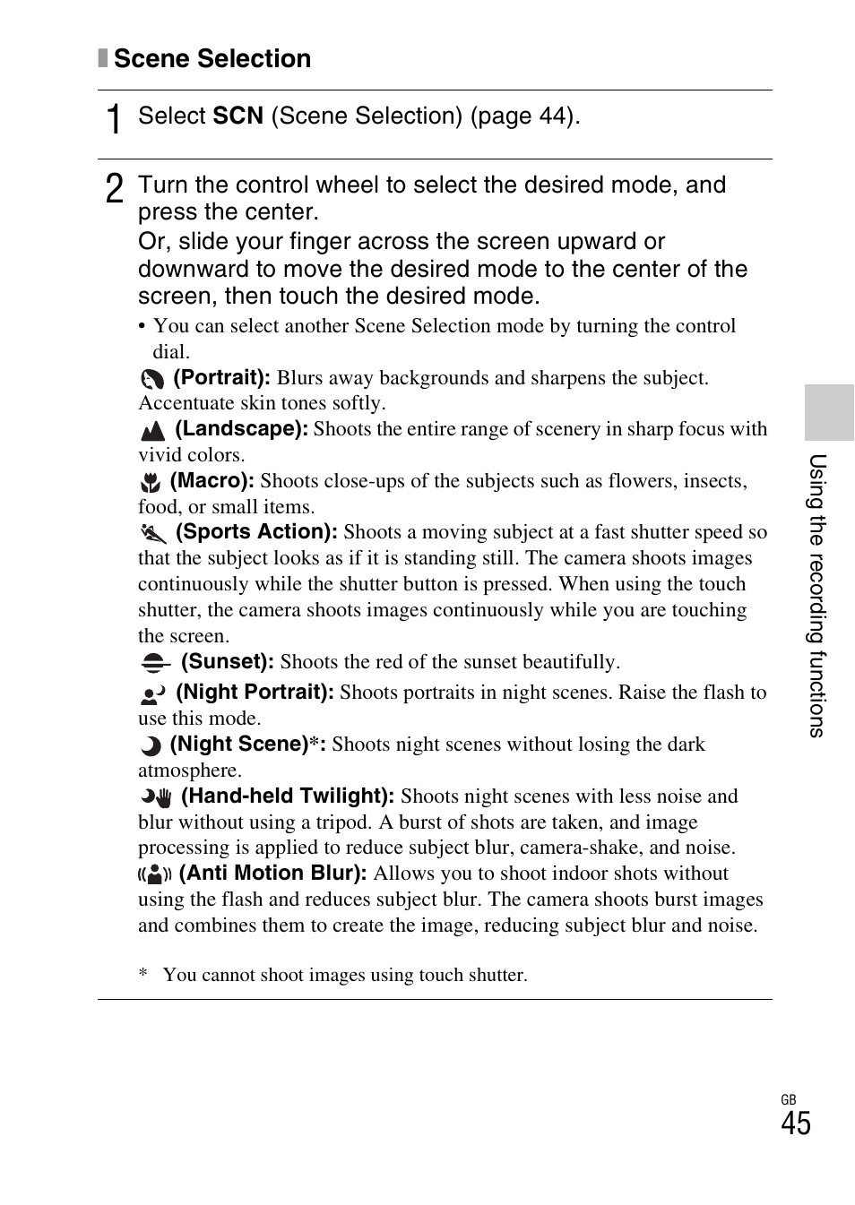 Sony NEX-5T User Manual | Page 45 / 104