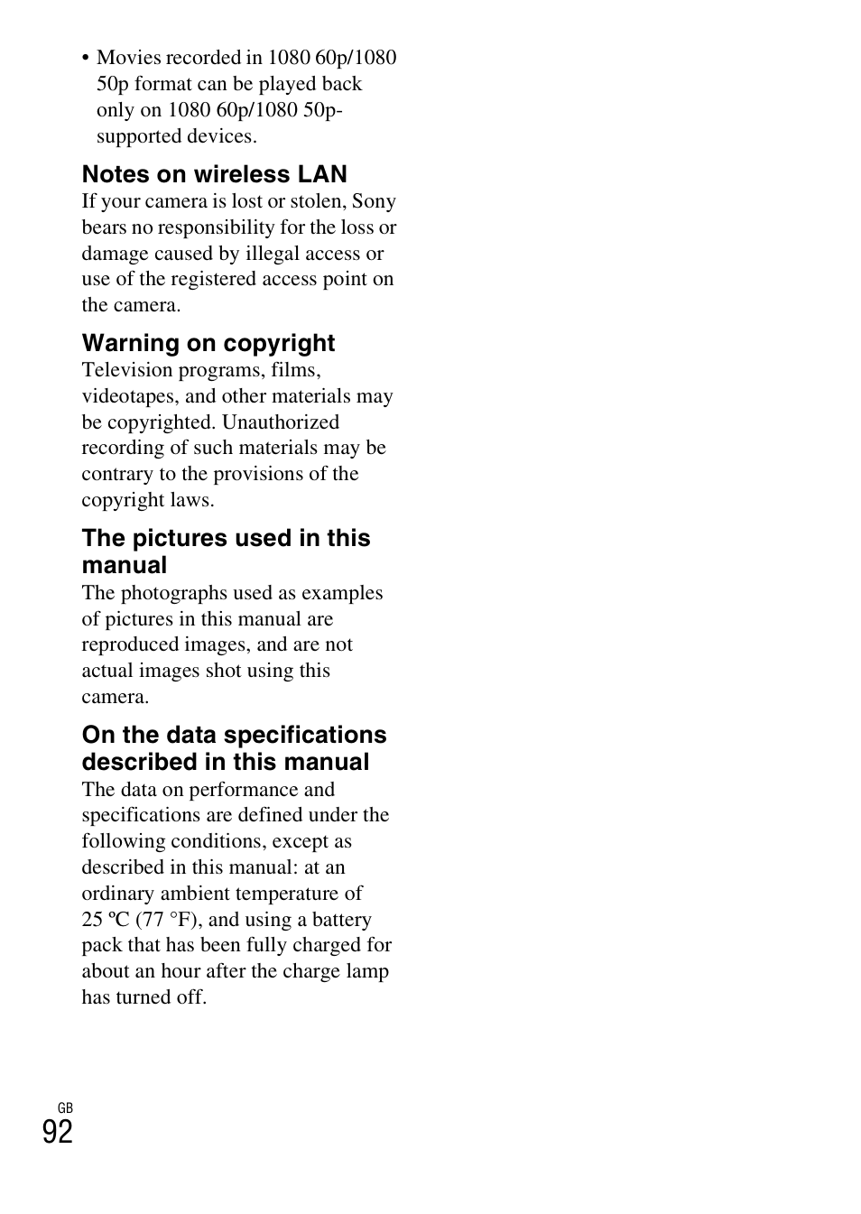 Sony NEX-5T User Manual | Page 92 / 104