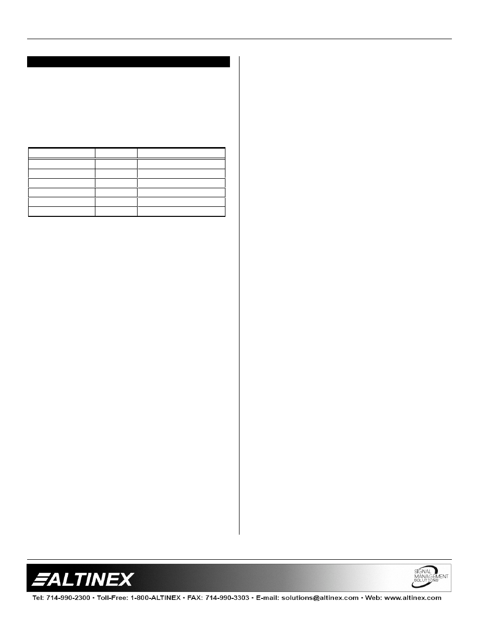 Interfaces | Altinex VA6835FC User Manual | Page 10 / 13