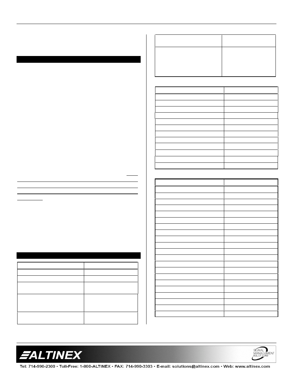 Interfaces | Altinex VA6835FC User Manual | Page 4 / 13
