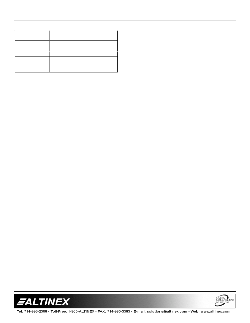 Interfaces | Altinex VA6835FC User Manual | Page 8 / 13