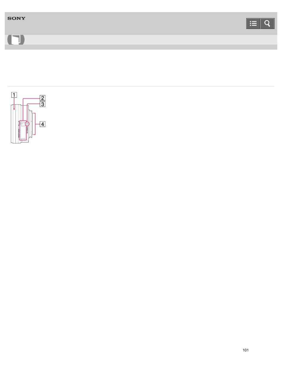 Help guide | Sony ILCE-5000 User Manual | Page 101 / 406