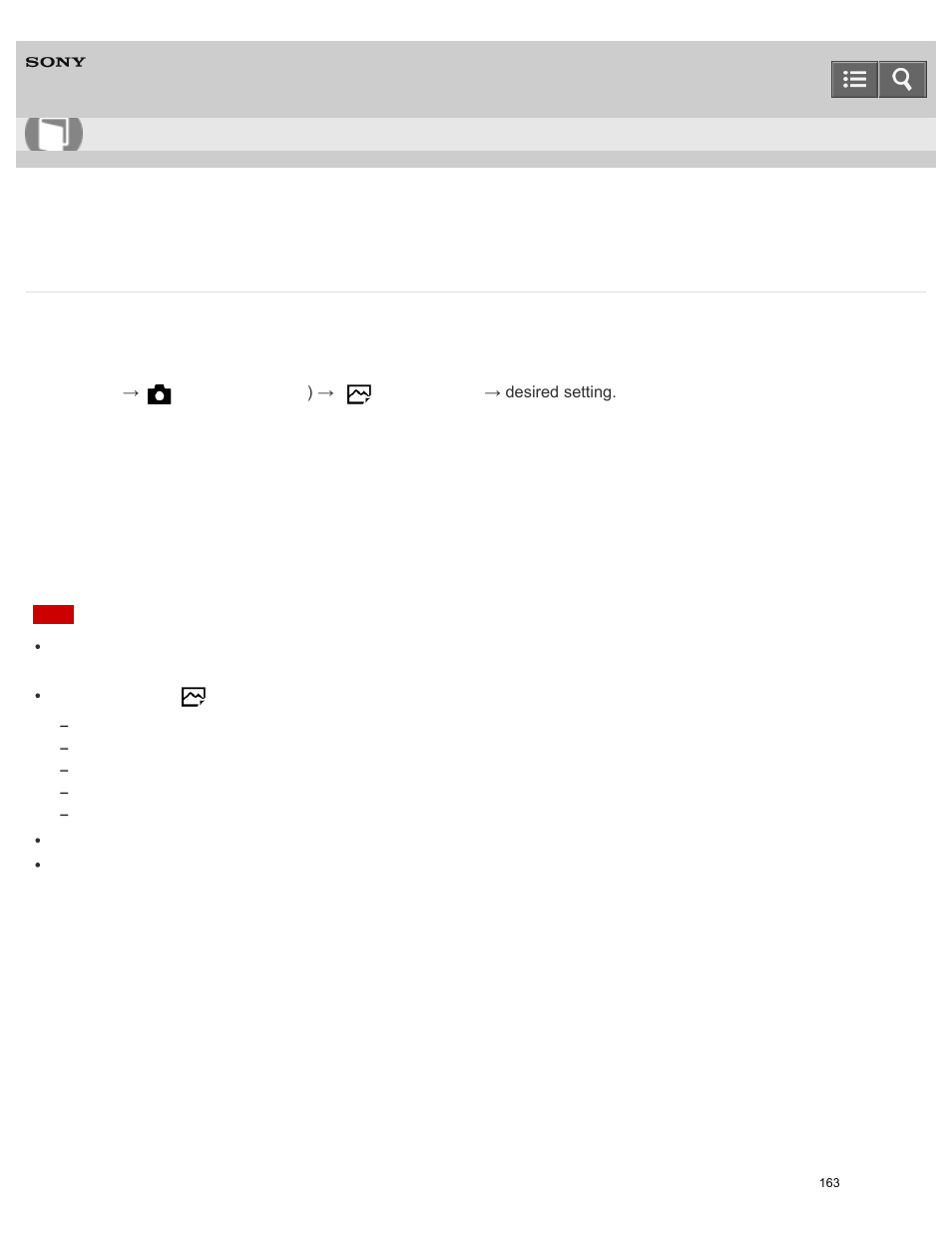 Af illuminator (still image), Help guide | Sony ILCE-5000 User Manual | Page 163 / 406