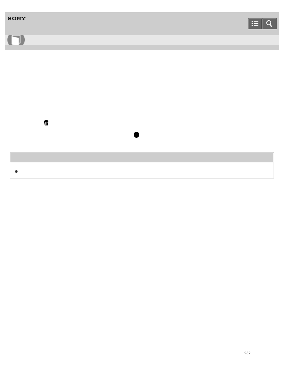 Deleting a displayed image, You can delete an image displayed, Help guide | Sony ILCE-5000 User Manual | Page 232 / 406