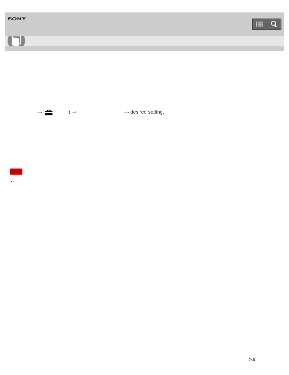 Monitor brightness, You can adjust the brightness of the screen, Help guide | Sony ILCE-5000 User Manual | Page 246 / 406