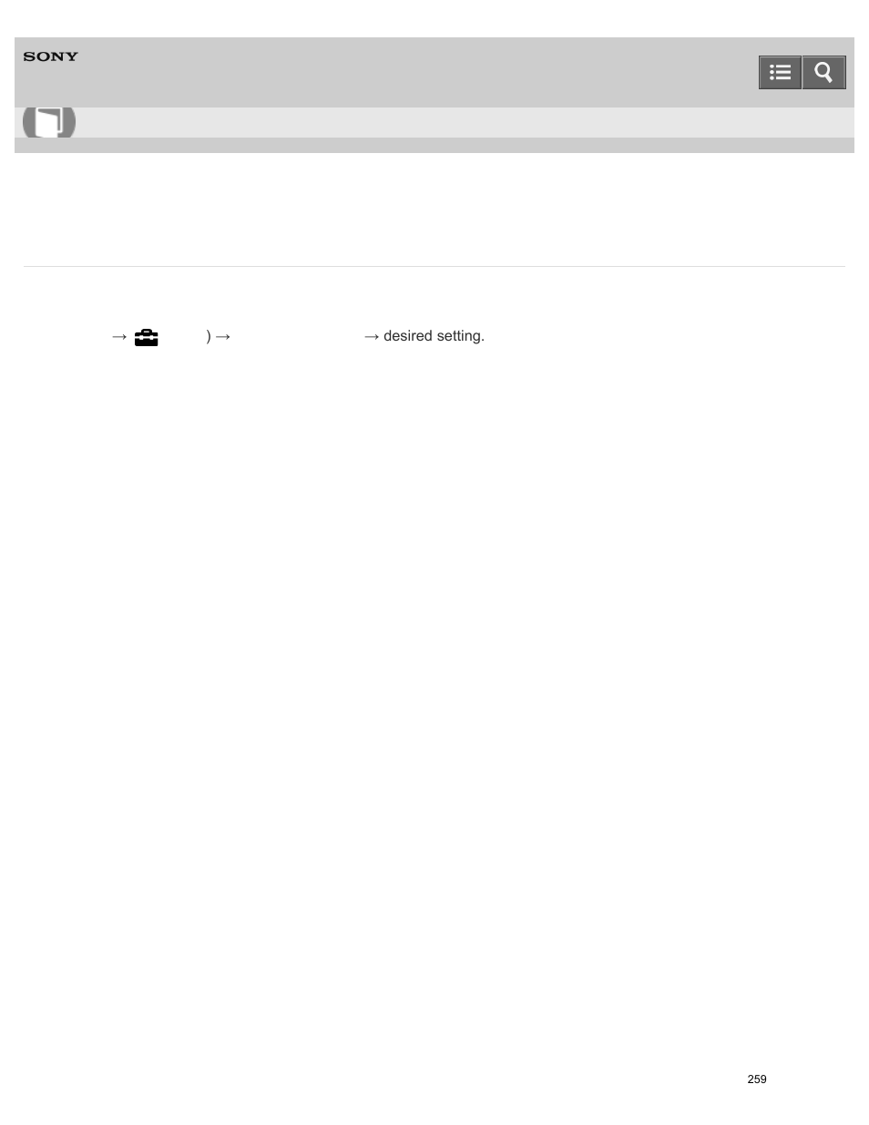 Usb lun setting, Help guide | Sony ILCE-5000 User Manual | Page 259 / 406