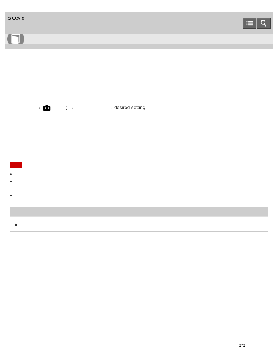 Setting reset, Resets the product to the default settings, Help guide | Sony ILCE-5000 User Manual | Page 272 / 406