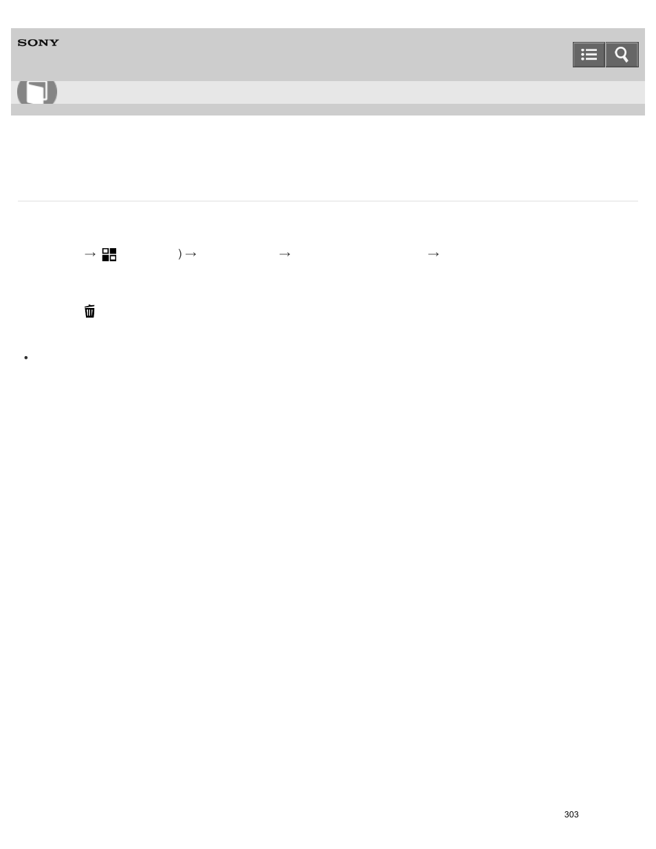 Uninstalling applications, You can uninstall applications from this product, Help guide | Sony ILCE-5000 User Manual | Page 303 / 406