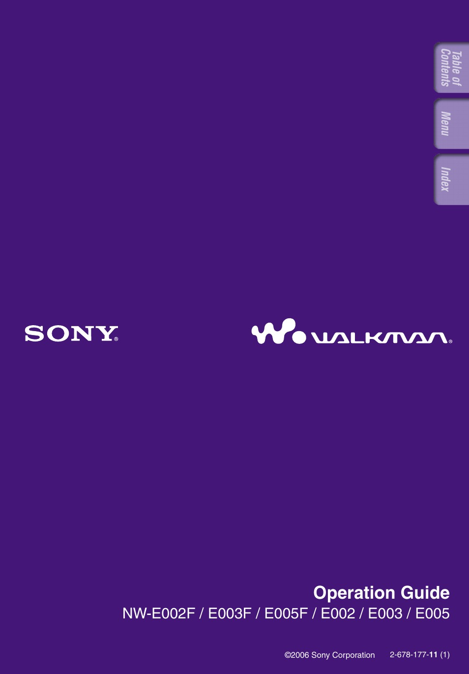Sony NW-E002F User Manual | 80 pages
