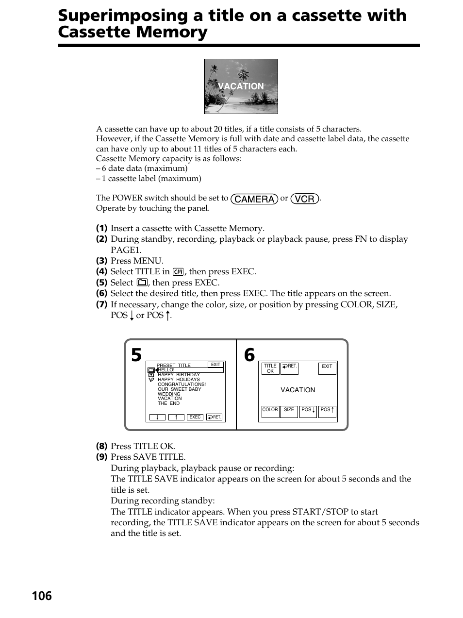 Sony DCR-PC105 User Manual | Page 106 / 240