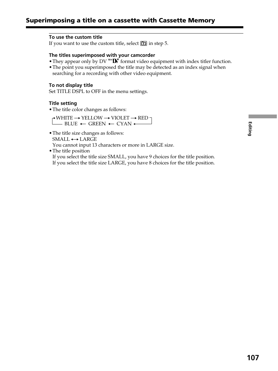 Sony DCR-PC105 User Manual | Page 107 / 240