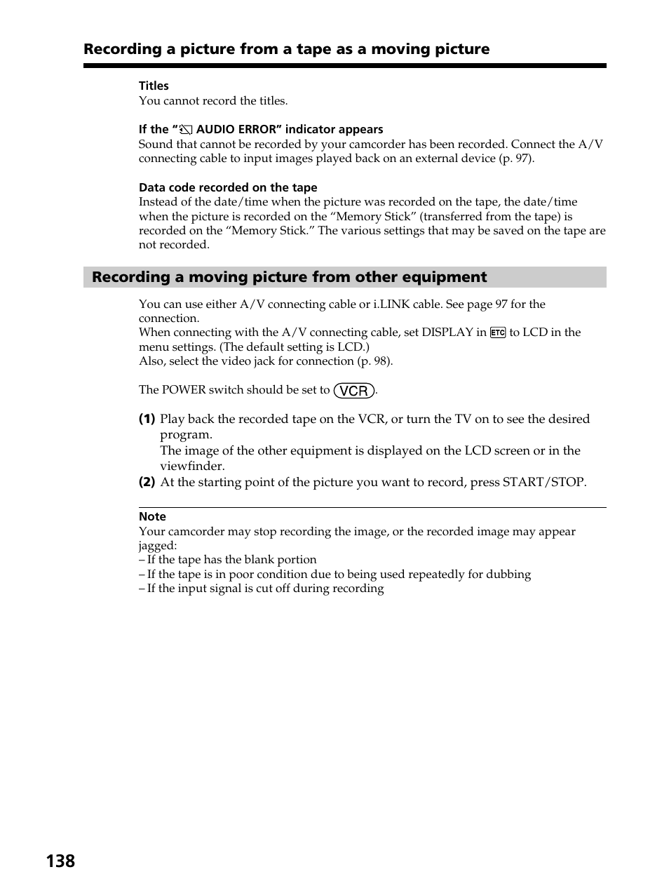 Sony DCR-PC105 User Manual | Page 138 / 240