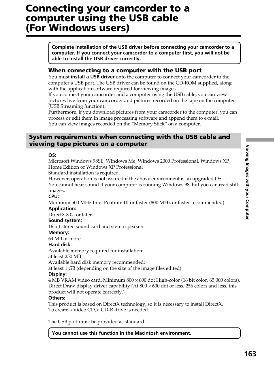 Sony DCR-PC105 User Manual | Page 163 / 240