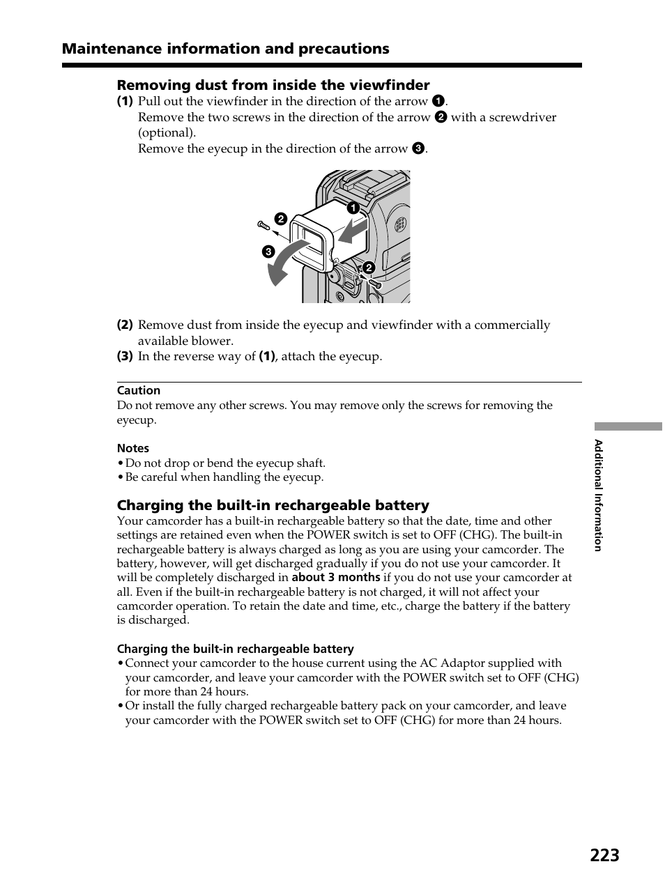 Sony DCR-PC105 User Manual | Page 223 / 240