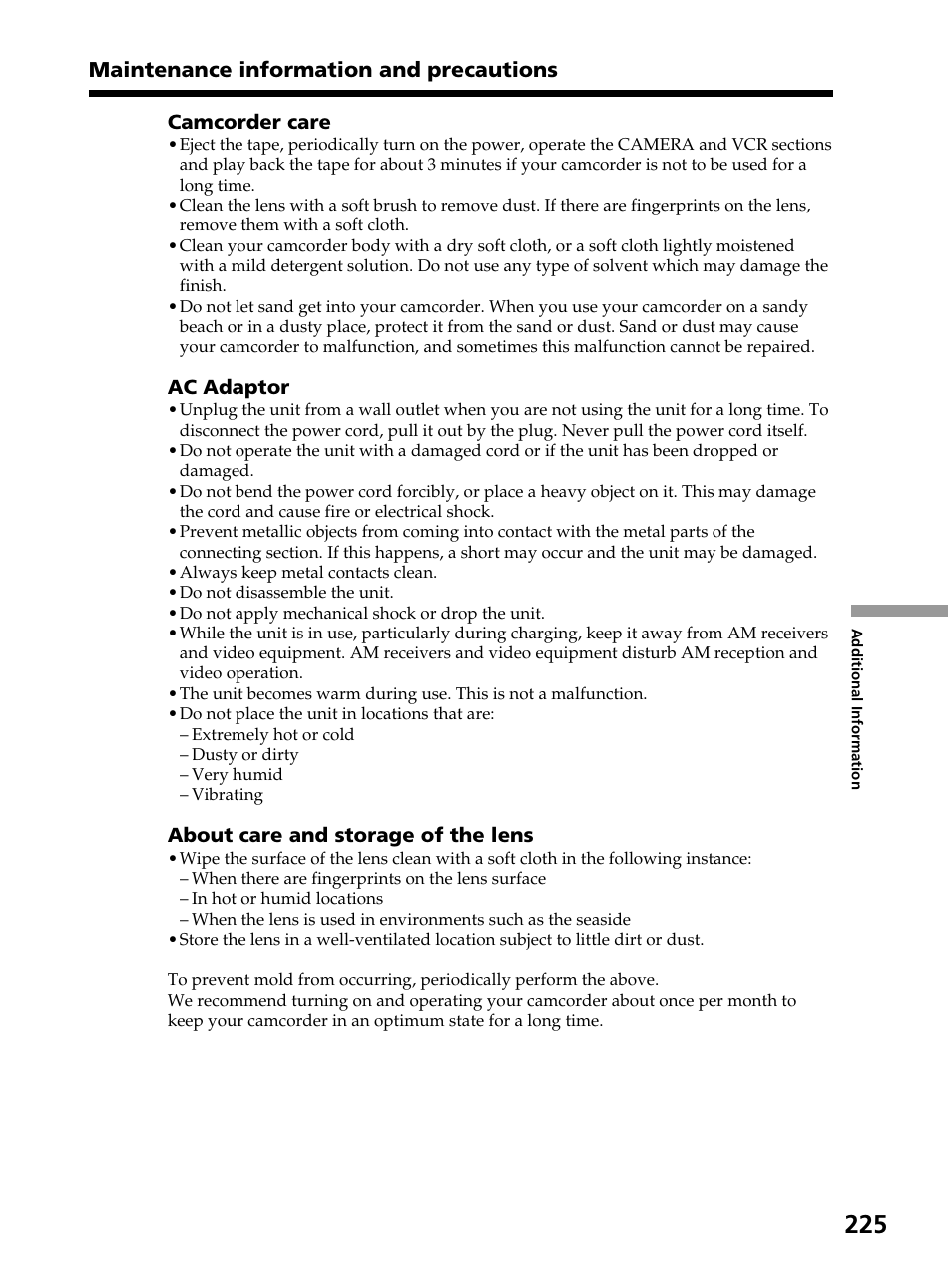 Sony DCR-PC105 User Manual | Page 225 / 240