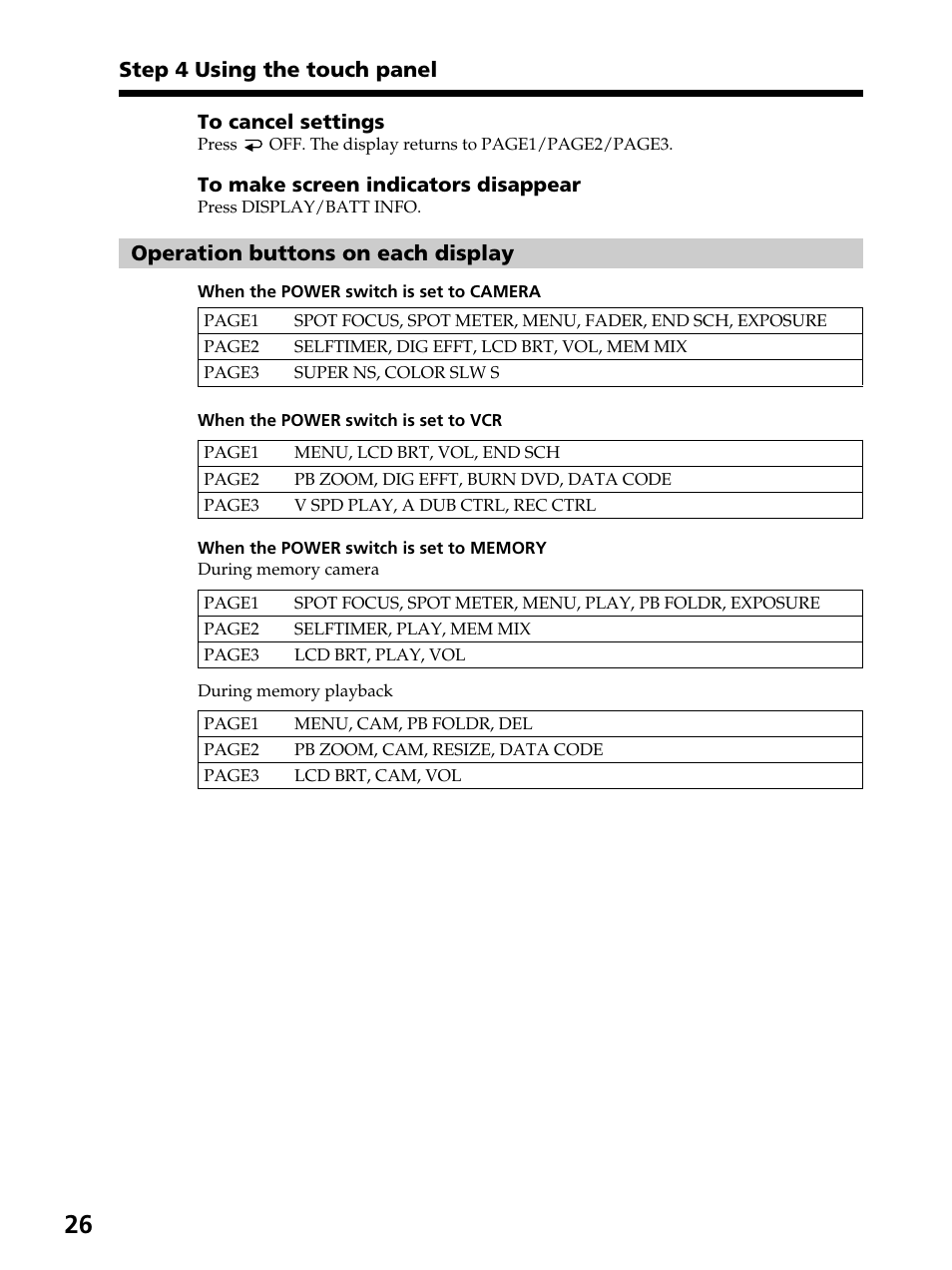 Sony DCR-PC105 User Manual | Page 26 / 240