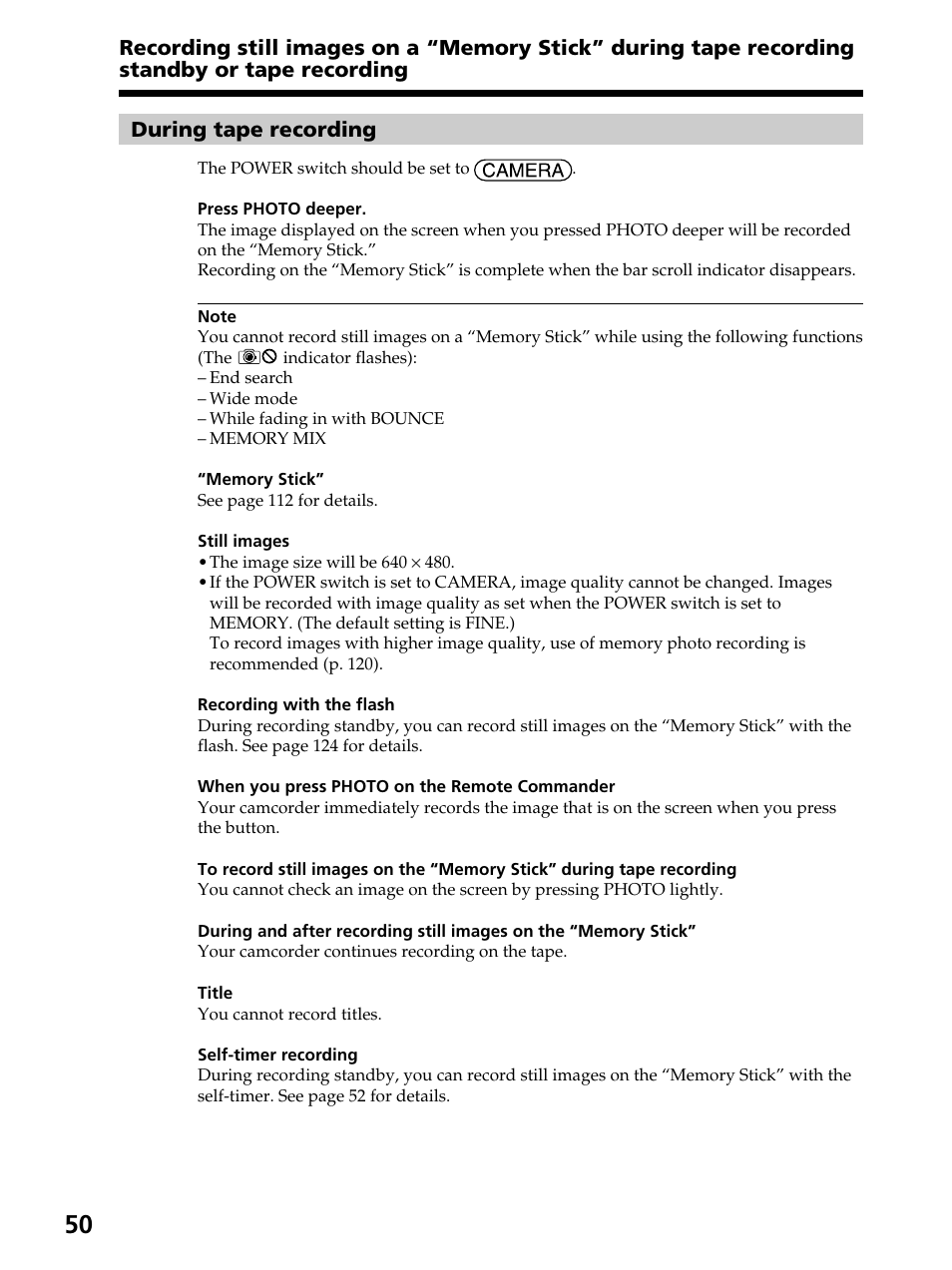 Sony DCR-PC105 User Manual | Page 50 / 240