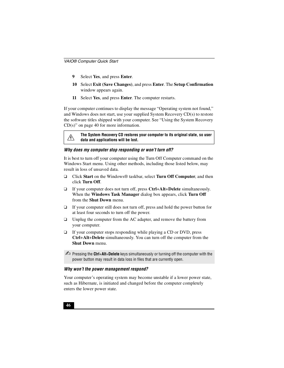 Sony PCG-NV290 User Manual | Page 46 / 64