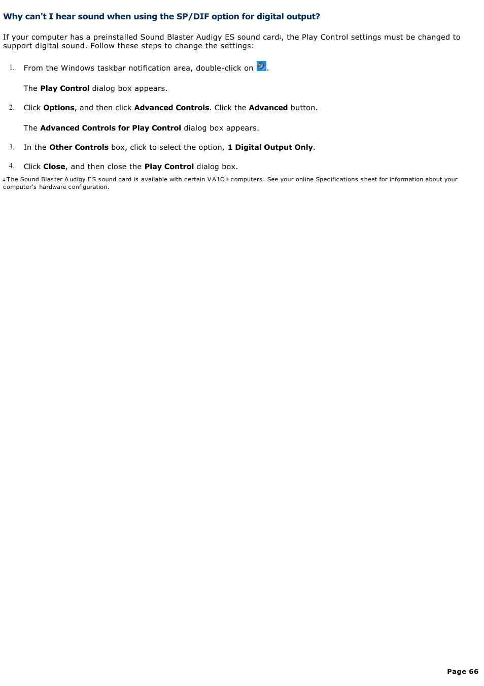 Sony PCV-RZ45G User Manual | Page 66 / 91