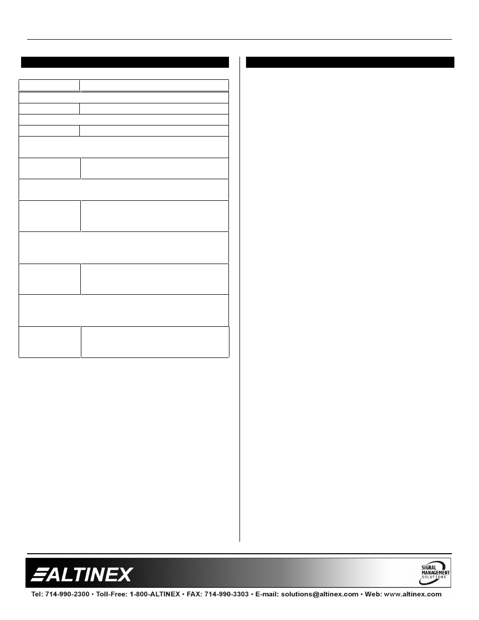 Designer solutions | Altinex Tilt 'N Plug Interconnect Box TNP100-HB User Manual | Page 11 / 12