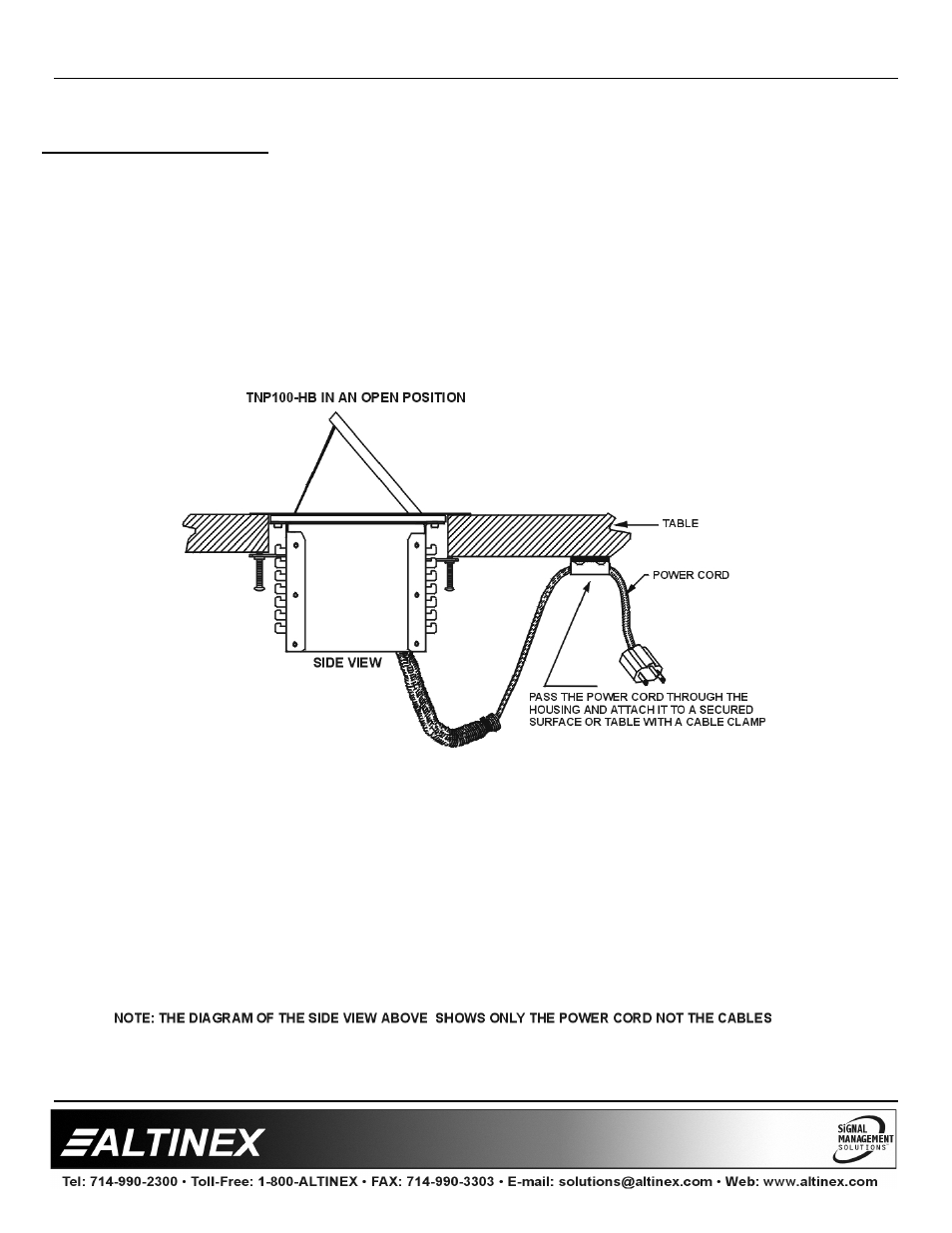 Designer solutions | Altinex Tilt 'N Plug Interconnect Box TNP100-HB User Manual | Page 7 / 12