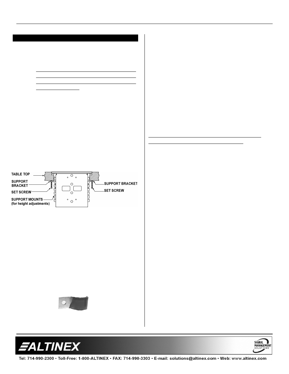 Designer solutions | Altinex Tilt 'N Plug Interconnect Box TNP100-HB User Manual | Page 9 / 12