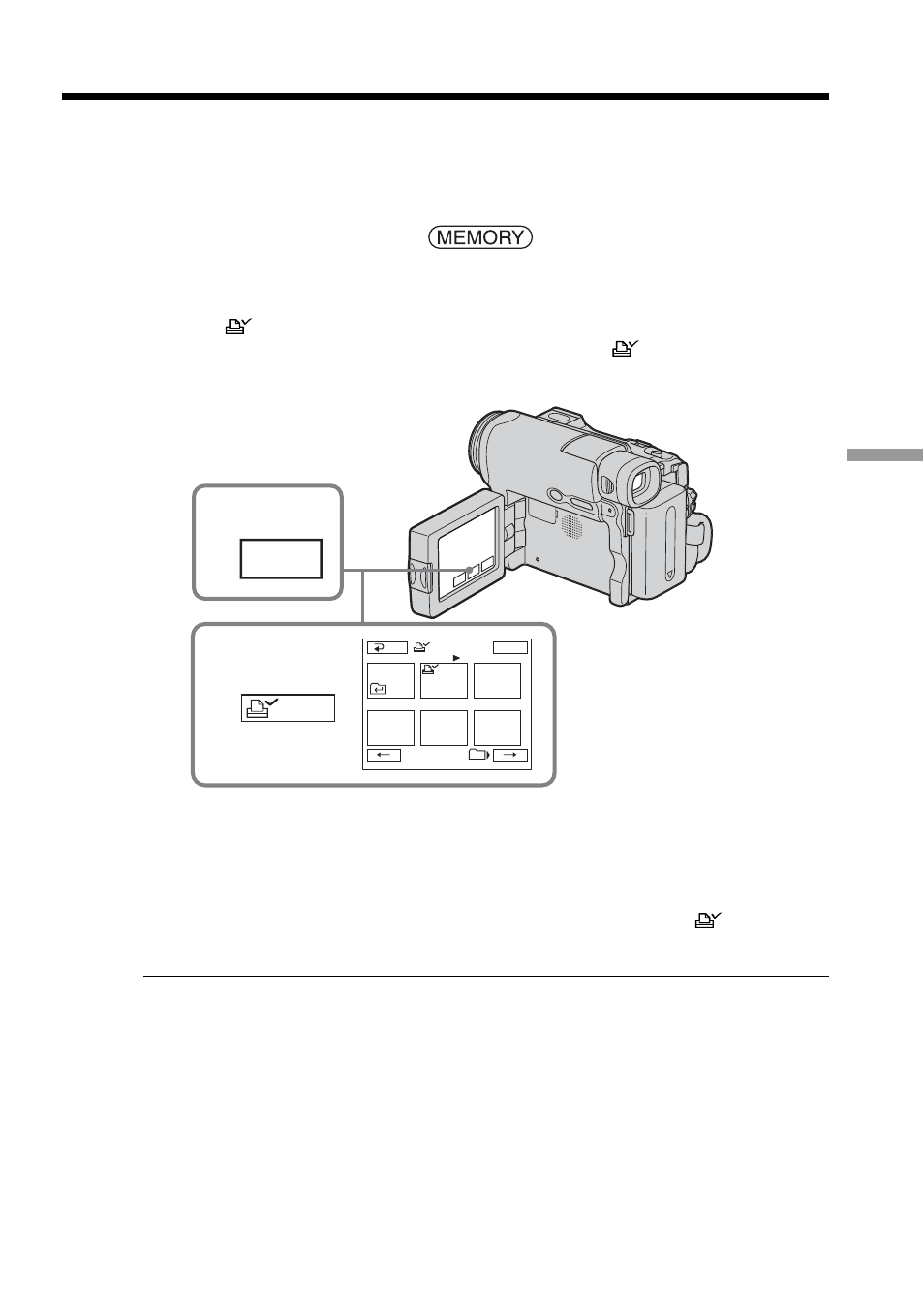 Writing a print mark – print mark, Index | Sony DCR-TRV33 User Manual | Page 147 / 220