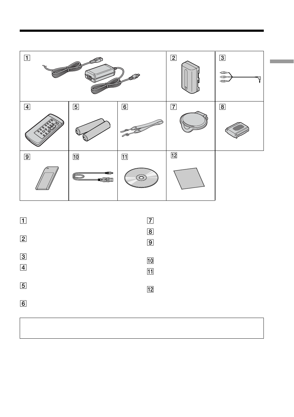 Checking supplied accessories | Sony DCR-TRV33 User Manual | Page 15 / 220