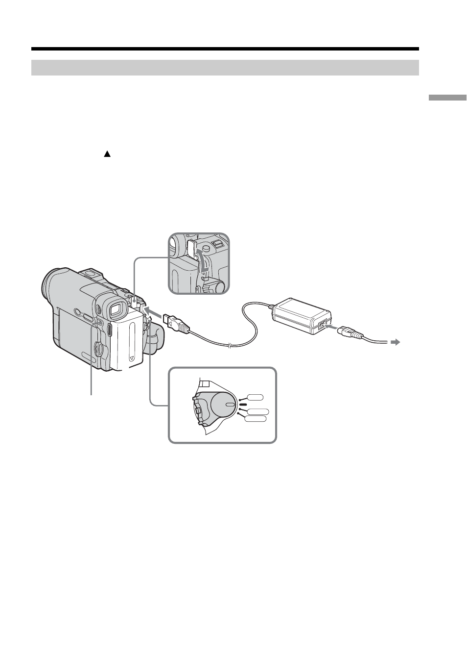 Charging the battery pack | Sony DCR-TRV33 User Manual | Page 17 / 220