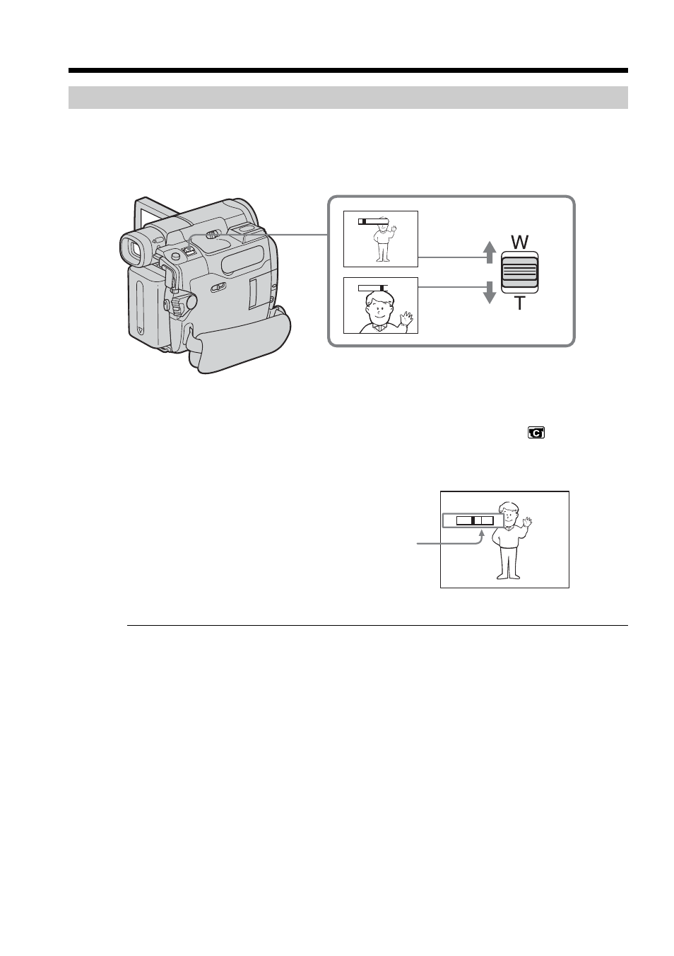 Using the zoom feature, Recording a picture | Sony DCR-TRV33 User Manual | Page 32 / 220