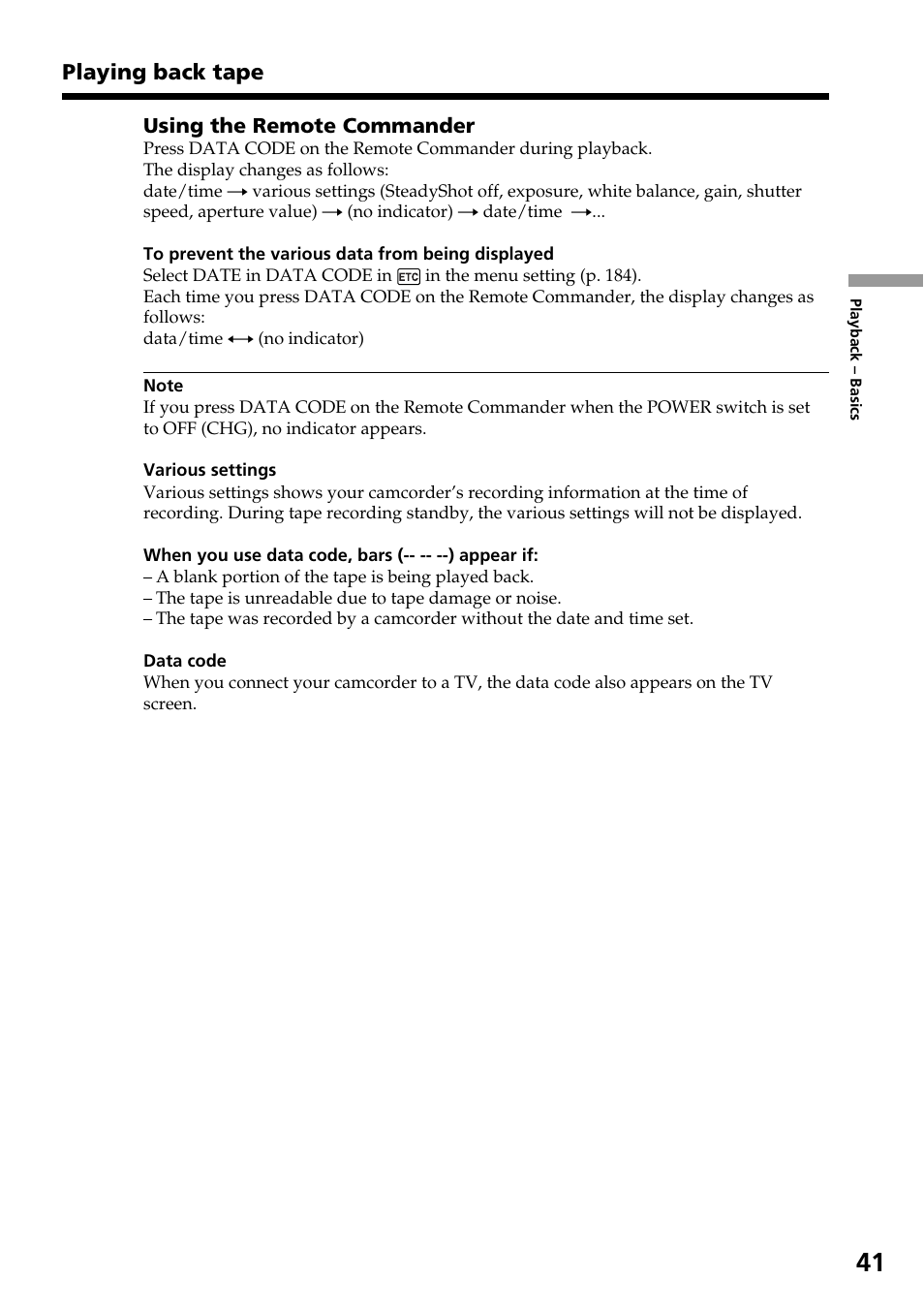 Sony DCR-TRV33 User Manual | Page 41 / 220