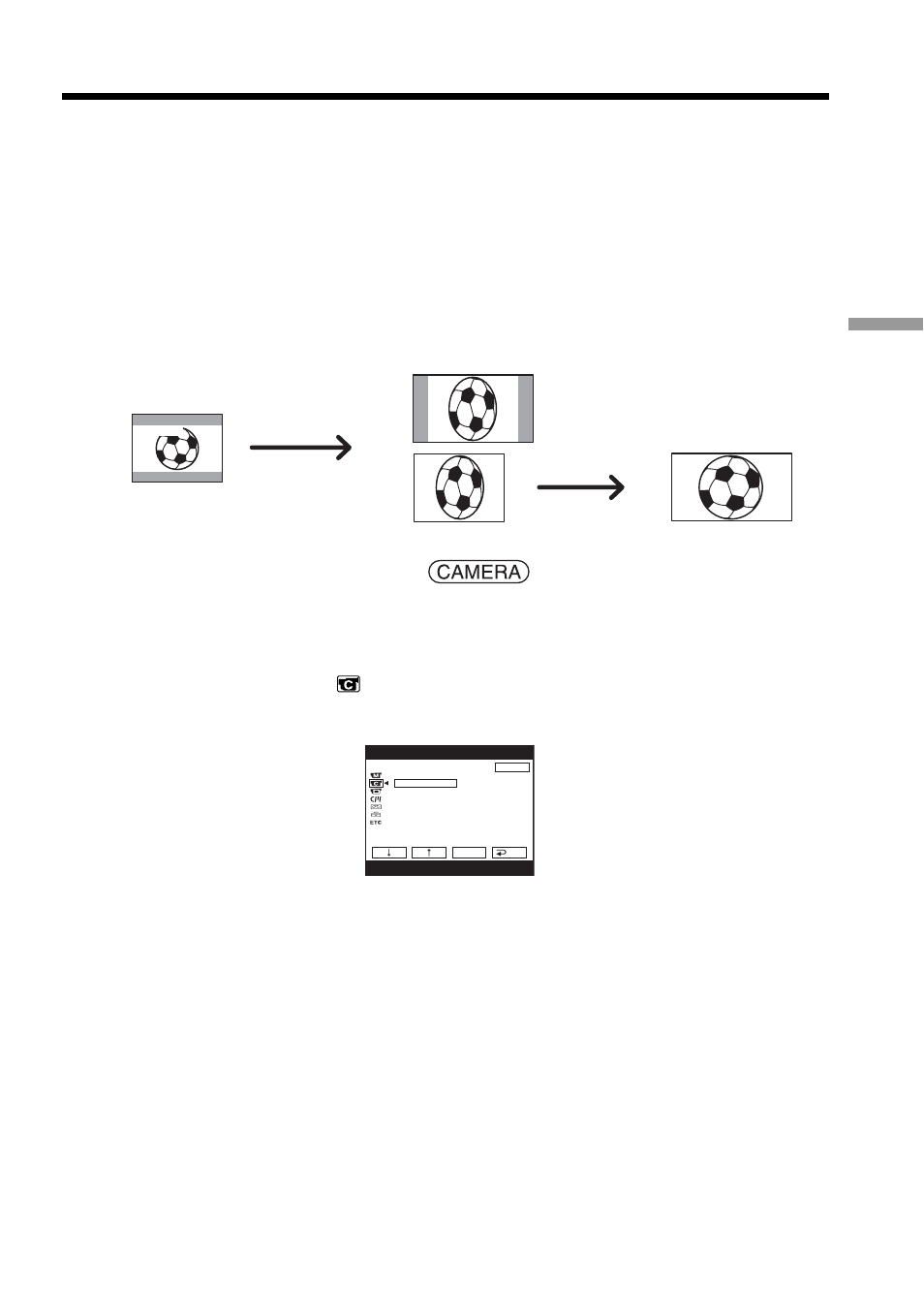 Using the wide mode, A] [c] [b] [d | Sony DCR-TRV33 User Manual | Page 53 / 220