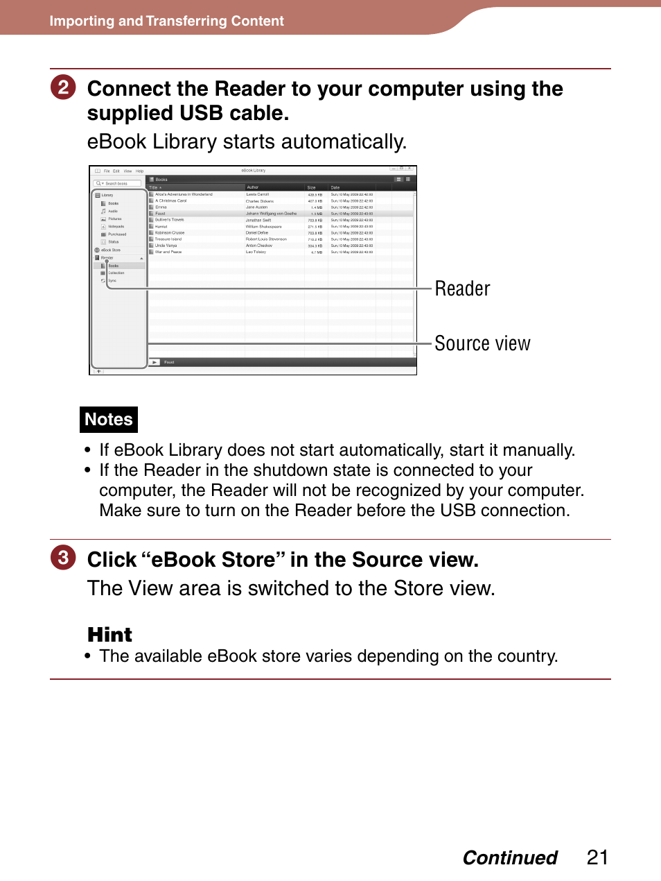 Sony PRS-300LC User Manual | Page 21 / 92