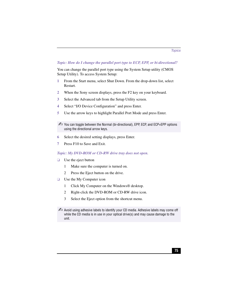 Sony PCV-RX450 User Manual | Page 73 / 98