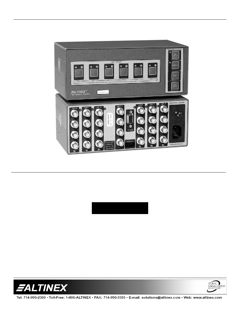 Altinex MX2206RM User Manual | 14 pages