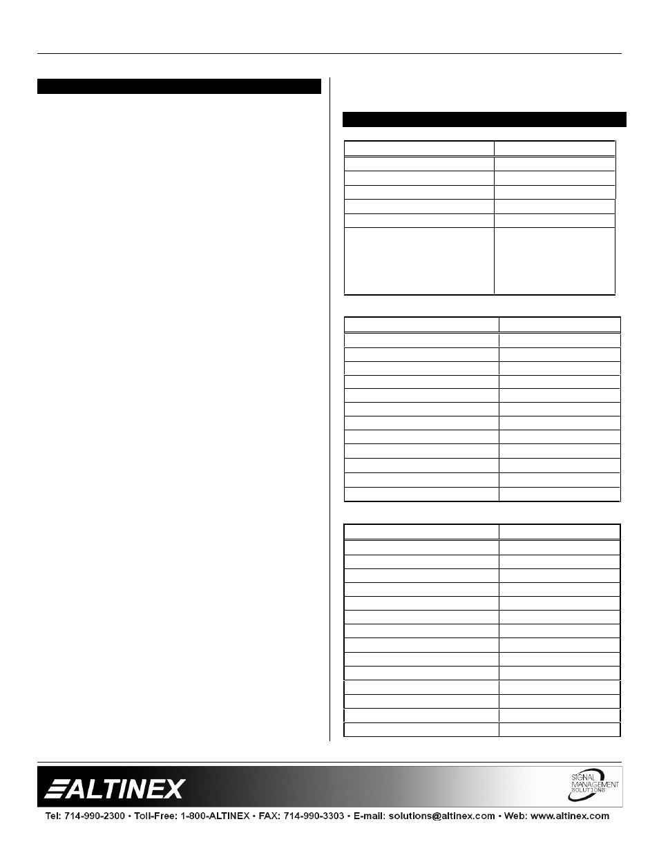 Switchers | Altinex MX2206RM User Manual | Page 4 / 14
