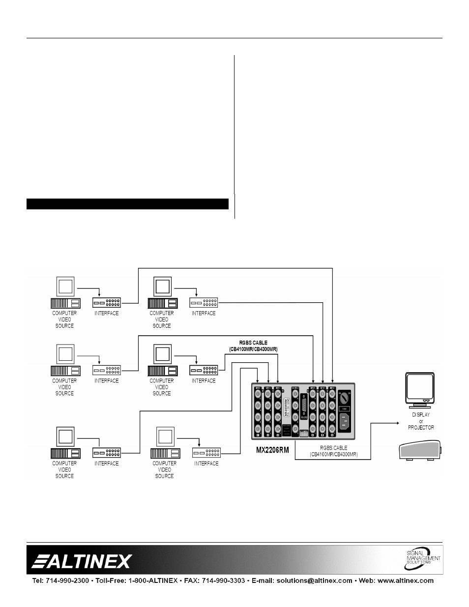 Switchers | Altinex MX2206RM User Manual | Page 7 / 14