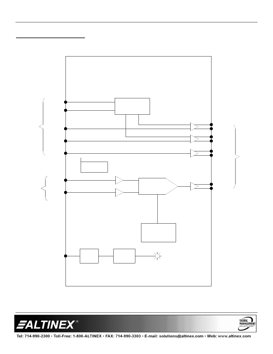 Diagram 2: internal view, Special application | Altinex Intera Video+Audio to Twisted Pair (UTP) Transmitter DS801-110 User Manual | Page 8 / 10