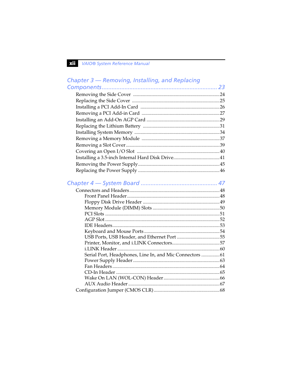 Sony PCV-RX460 User Manual | Page 12 / 114