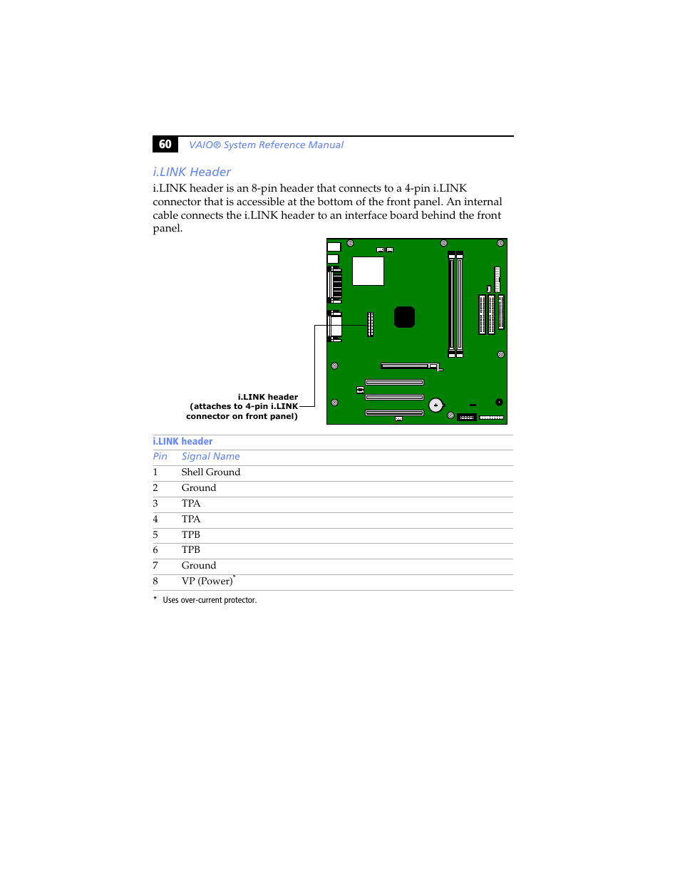 I.link header | Sony PCV-RX460 User Manual | Page 74 / 114