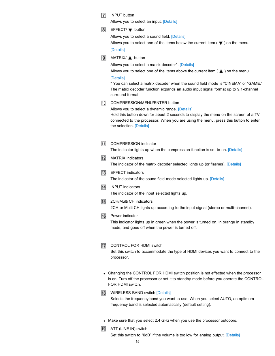 Search | Sony MDR-HW700DS User Manual | Page 19 / 117