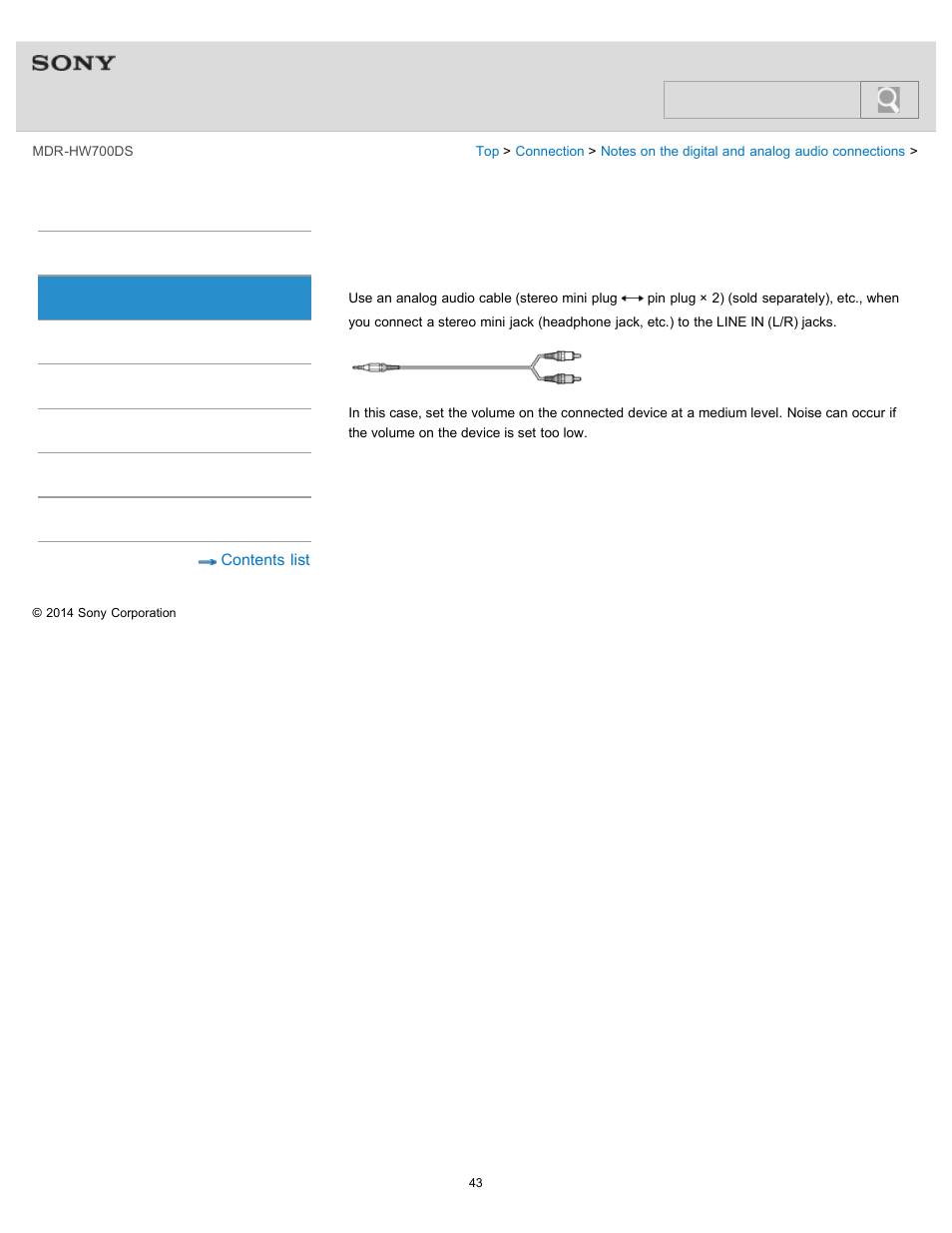 Help guide | Sony MDR-HW700DS User Manual | Page 47 / 117