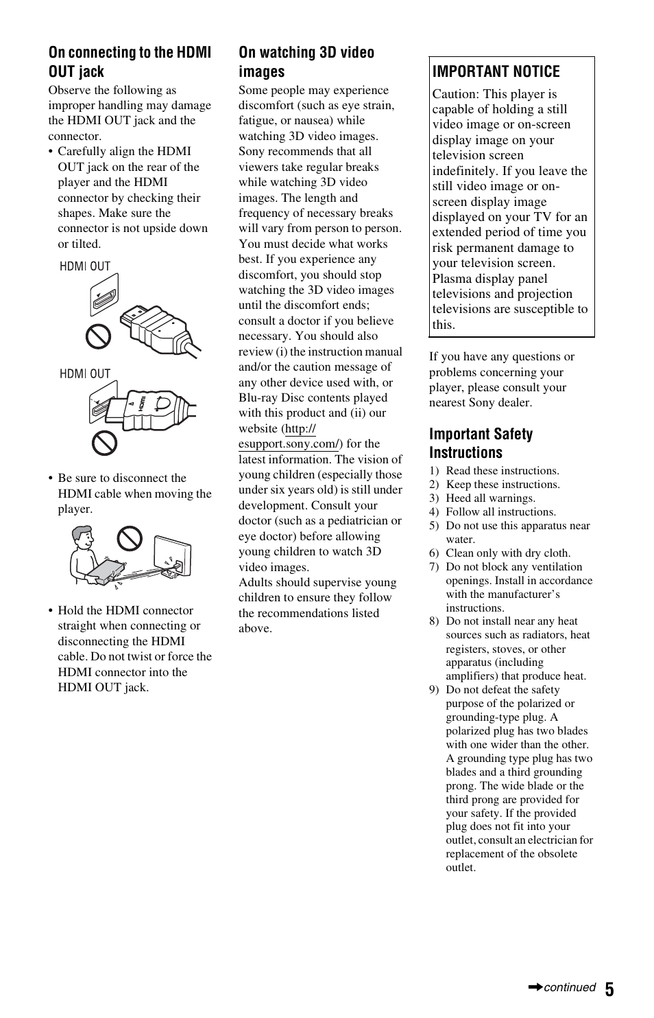 Sony BDP-S1700ES User Manual | Page 5 / 39